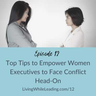 The image features 2 Asian business woman facing one another, with their arms folded in confrontation. The woman on the left is wearing a light grey suit and has long hair. The woman on the right is wearing a white blouse and has short hair. Both women are brunettes and neither is smiling.